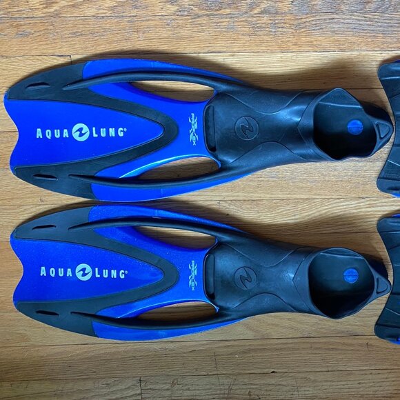 Scuba Diving Fins - AquaLung Proflex Full foot Cobalt Blue XL - Picture 1 of 2